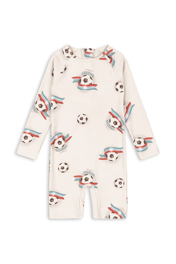Konges Sløjd kombinezon za plažu za djecu ASTER ONESIE GRS bež KS105265.PPY2
