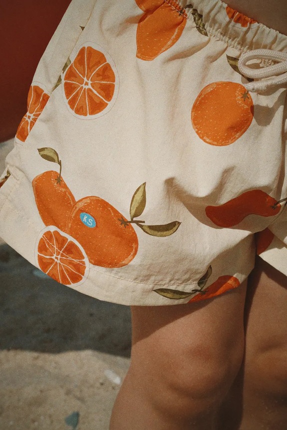 Konges Sløjd plavkové šortky detské POMIO SHORT SWIM SHORTS GRS béžová KS105523.PPY2