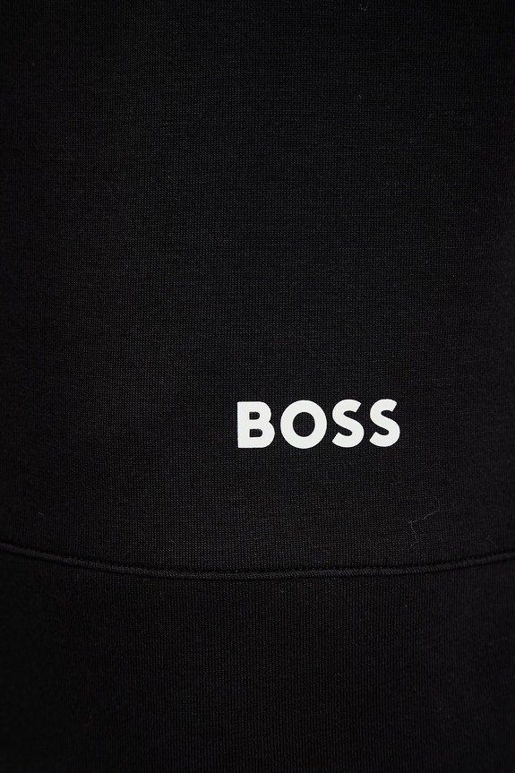 BOSS pyžamo dámske z viskózy Element Long Set 50557088 čierna