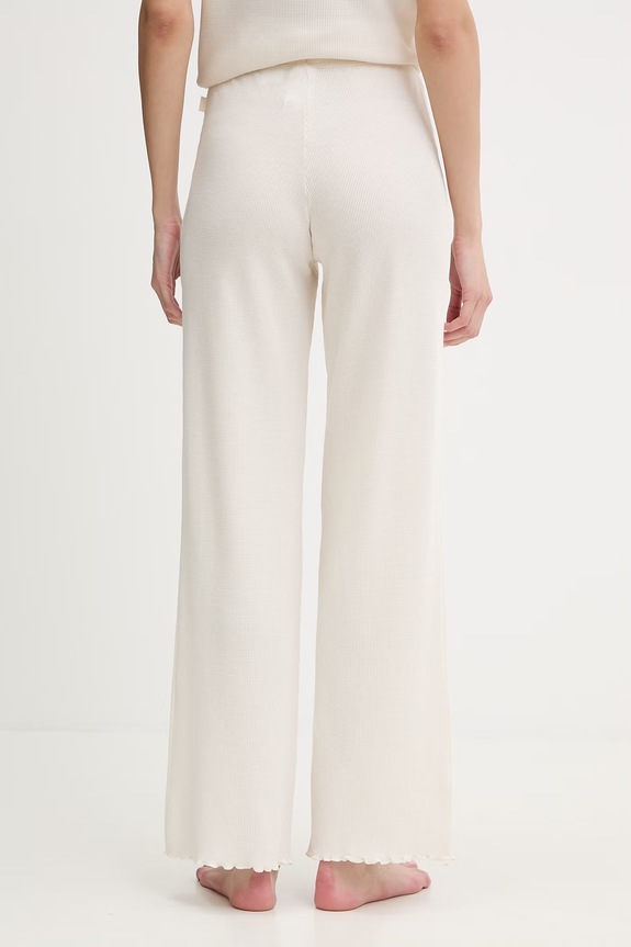 Одяг Піжамні штани BOSS Cosy Waffle Pants 50557176 бежевий