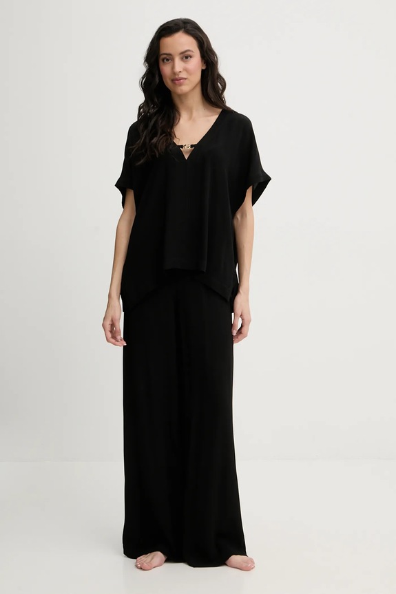 BOSS strandruha Double B Top 50557041 fekete SS26