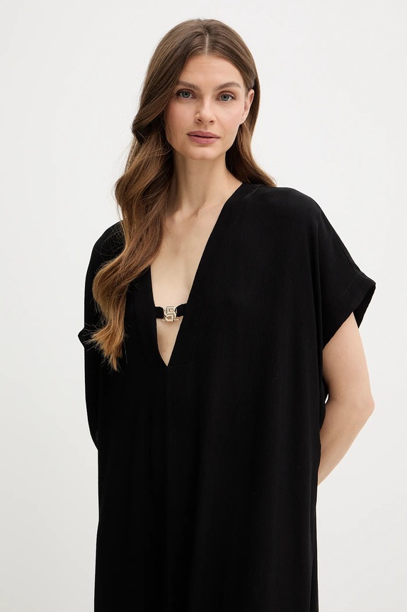 BOSS strandruha Double B Kaftan fekete 50557042
