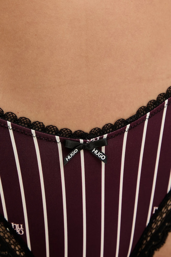 Ruházat HUGO tanga THONG UNIQUE 50545732 lila