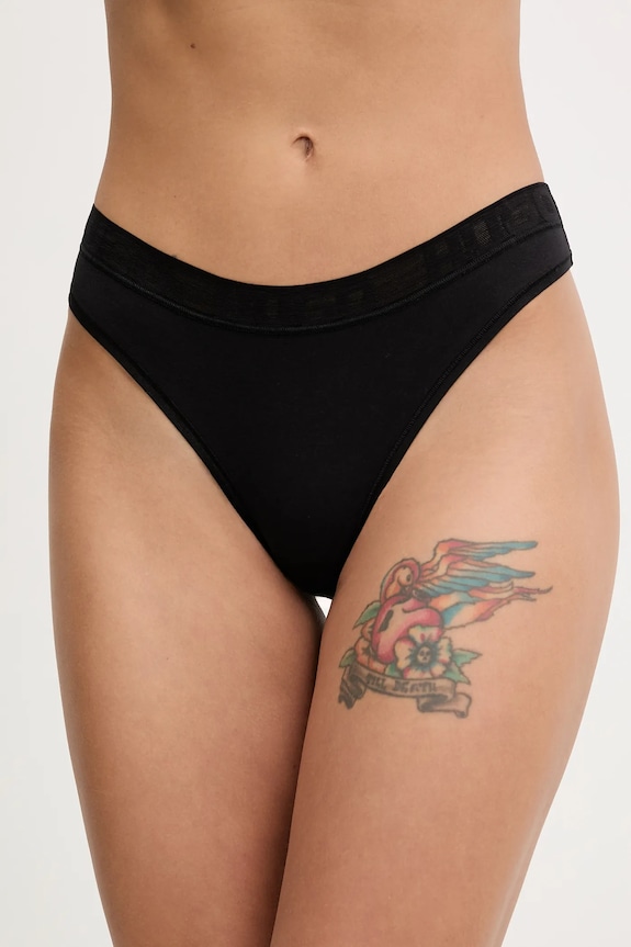 Tangá HUGO MESH LOGO THONG tangá čierna 50557141