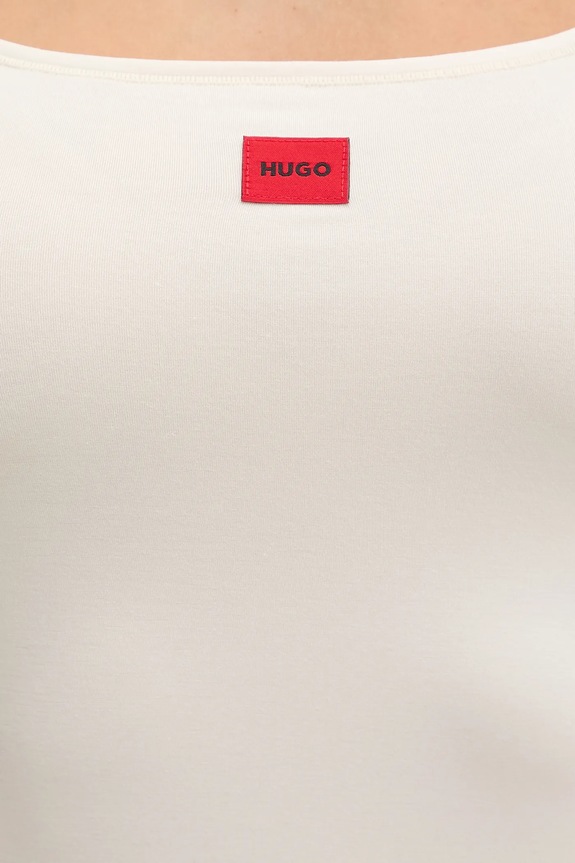 Top HUGO SIGNATURE VEST bež 50557181