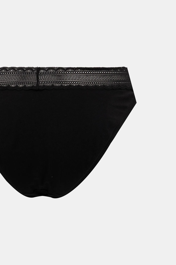 Oblečenie Nohavičky HUGO TRIPLET LACE BRIEF 3-pak 50557200 čierna