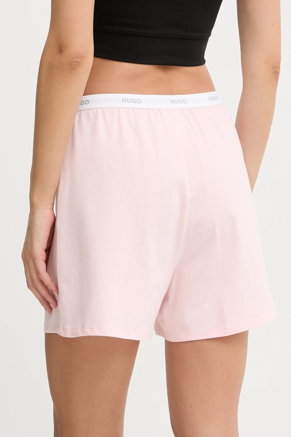 Odzież HUGO szorty piżamowe HUGO ID SHORTS 50555600 różowy