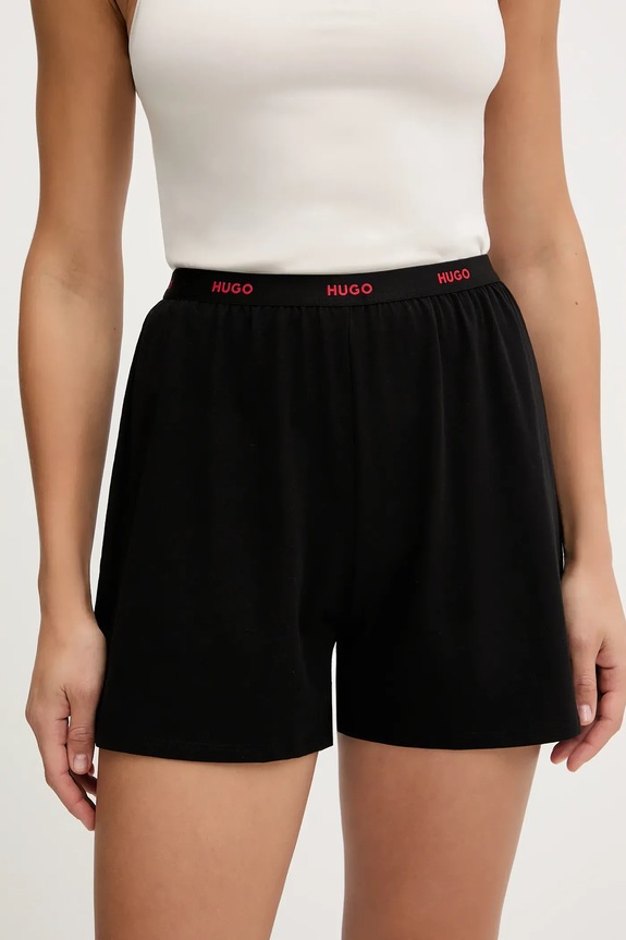 Pyžamové šortky HUGO HUGO ID SHORTS spodný čierna 50555600