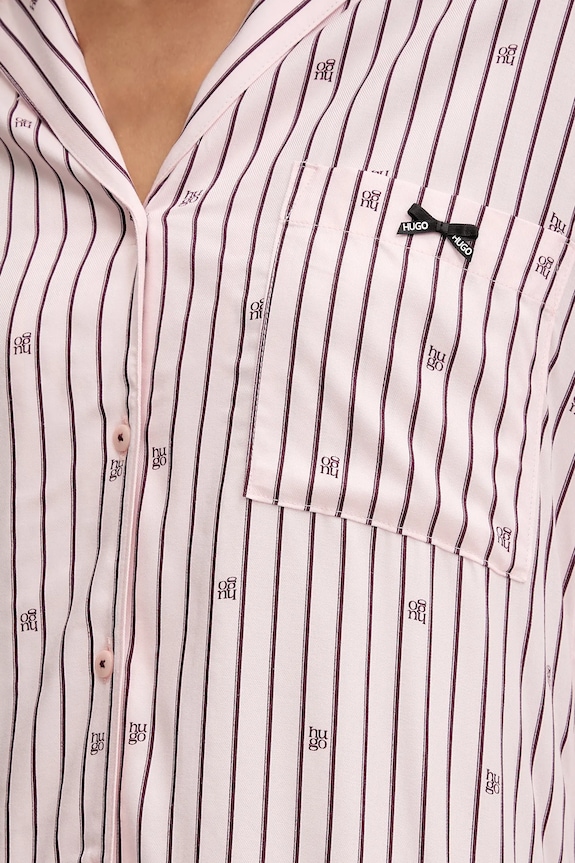 HUGO koszula nocna SARTORIAL SLEEPSHIRT 50556665 różowy