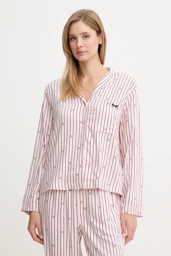 Pyžamová košeľa HUGO SARTORIAL SHIRT vrchný ružová 50556675