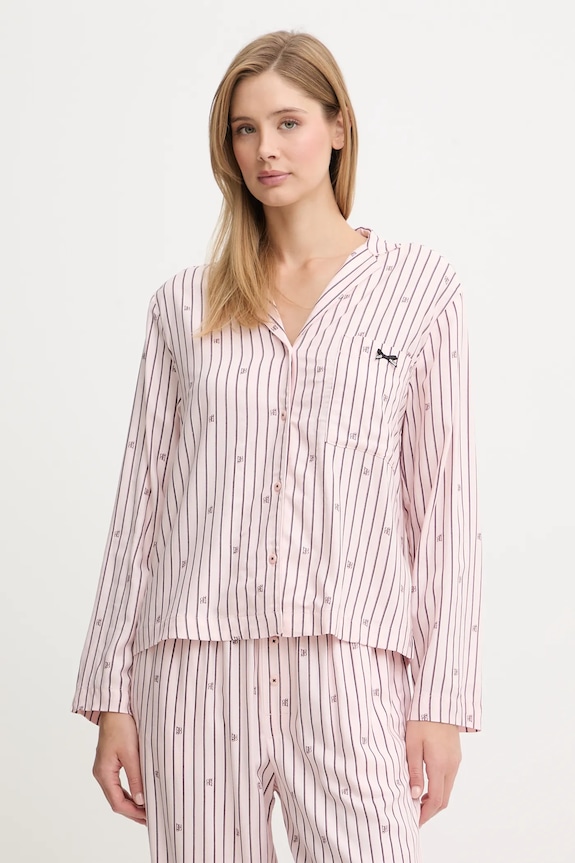 Pyžamová košeľa HUGO SARTORIAL SHIRT vrchný ružová 50556675