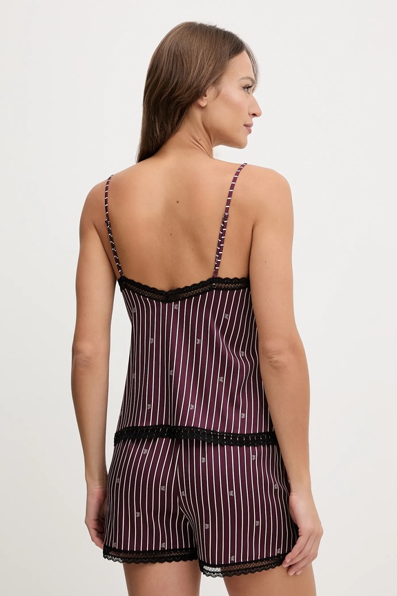 Pyžamový top HUGO UNIQUE VEST 50556752 fialová SS26