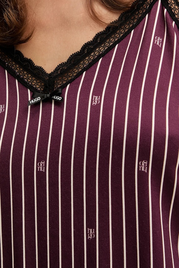 Pyžamový top HUGO UNIQUE VEST fialová 50556752