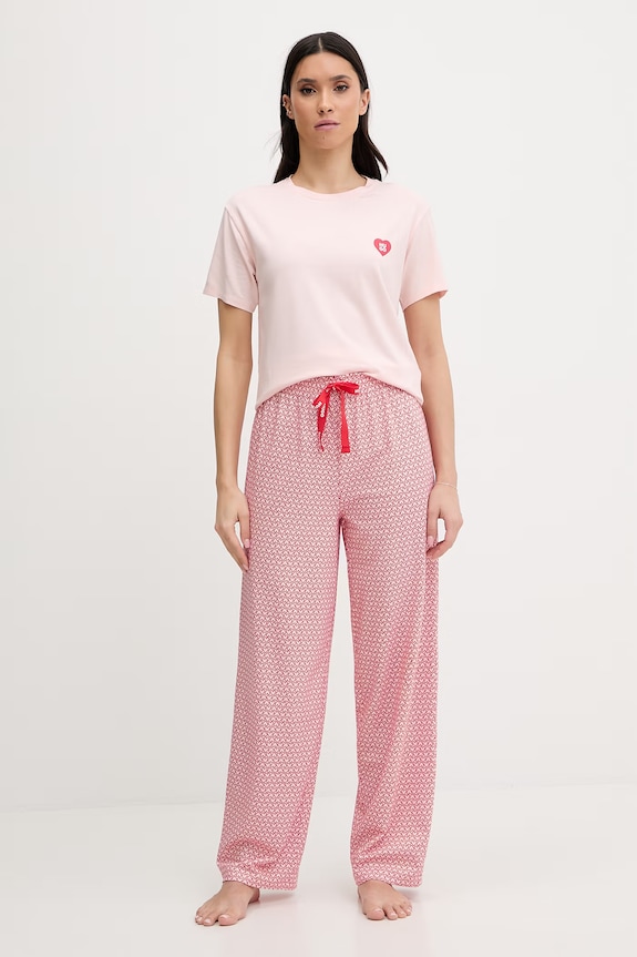 HUGO spodnie piżamowe CASUAL PANTS 50556937 czerwony SS26