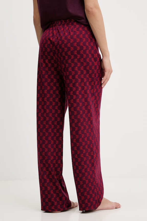 Odzież HUGO spodnie piżamowe CASUAL PANTS 50556937 fioletowy