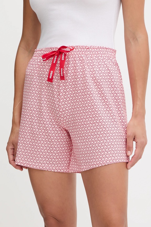 HUGO pyžamové šortky dámske z modalom CASUAL SHORTS spodný červená 50556938