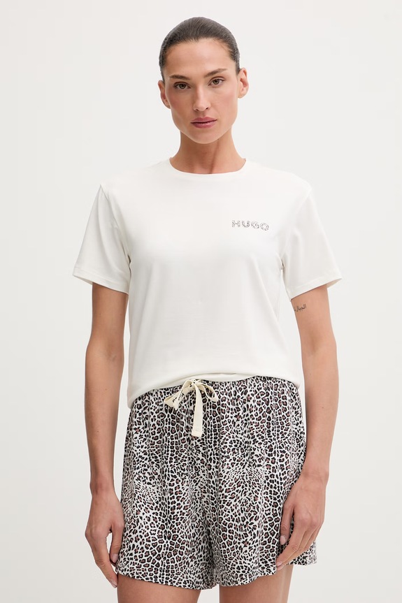 HUGO футболка жіноча з модалем CASUAL T-SHIRT бежевий 50556981