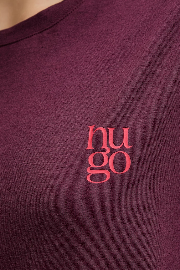 HUGO tricou de damă cu modal CASUAL T-SHIRT 50556981 violet