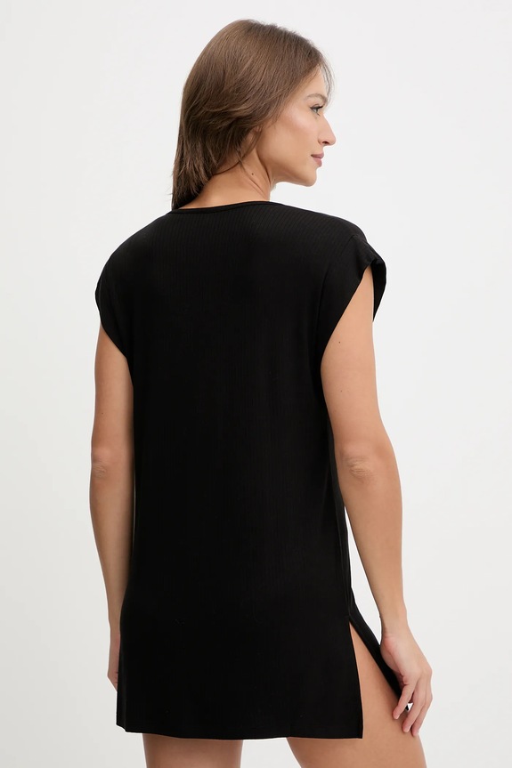 Plážové šaty HUGO SIGNATURE B. DRESS 50555745 čierna SS26
