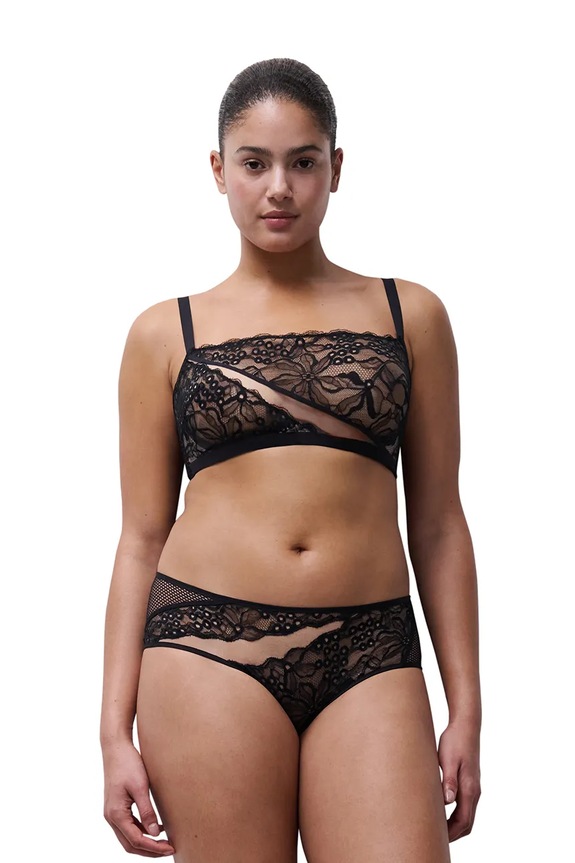 Odzież Chantelle biustonosz koronkowy ROXANE C01TNM czarny