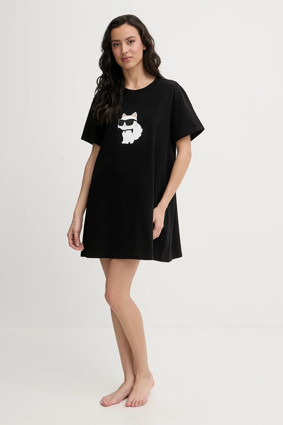 Νυχτικό Karl Lagerfeld IKON B1W45003 μαύρο SS26