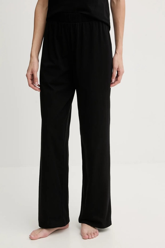 Βαμβακερές πιτζάμες Karl Lagerfeld IKON μαύρο B1W45004