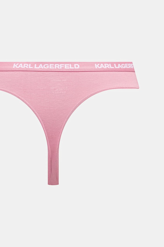 Karl Lagerfeld stringi damskie bawełniane z elastanem 7-pack B1W47016