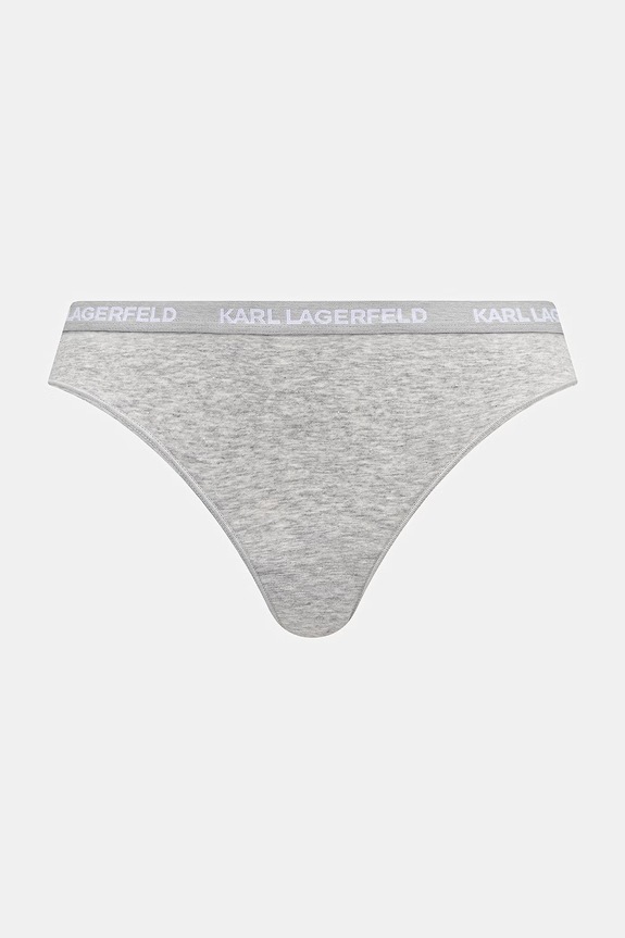 Odzież Karl Lagerfeld stringi damskie bawełniane z elastanem 7-pack B1W47016 różowy