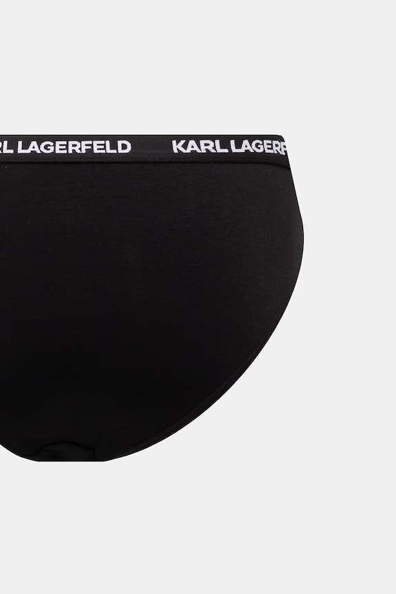 Oblečenie Karl Lagerfeld nohavičky dámske bavlnené s elastanom 3-pak B1W47033 čierna