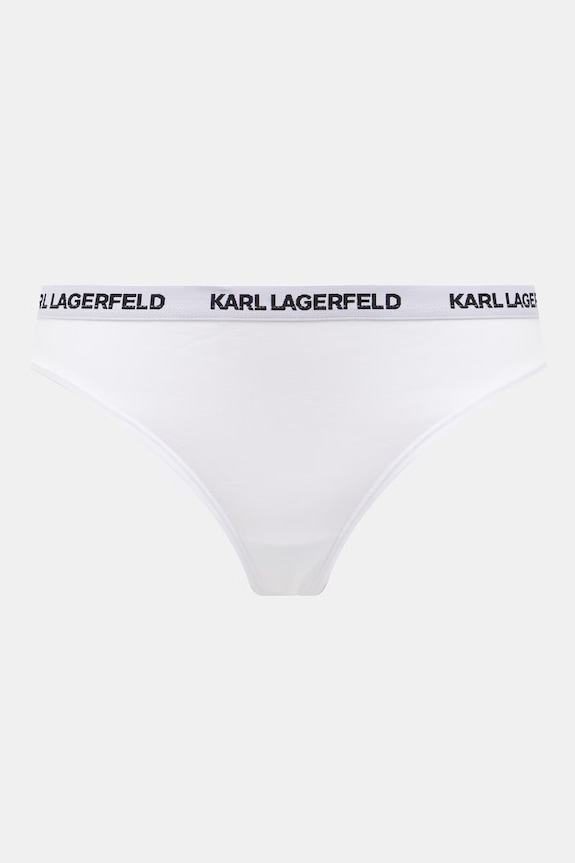 Karl Lagerfeld Tanga de damă din bumbac pachet de 3 B1W47031 alb SS26