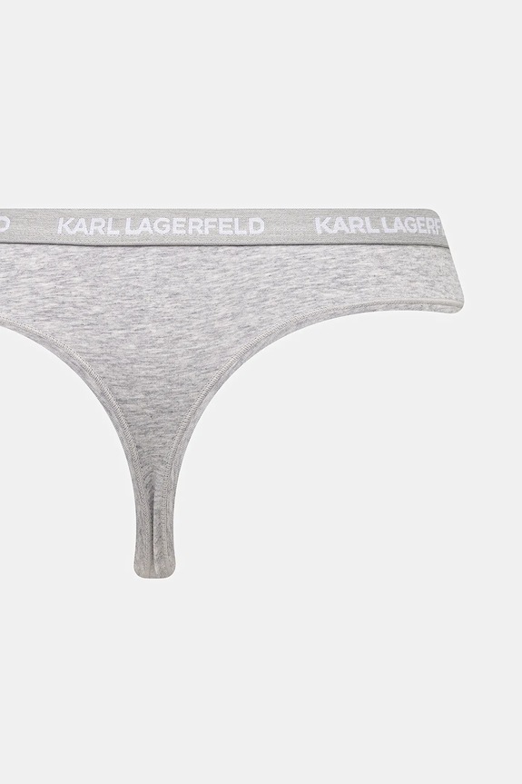 Karl Lagerfeld tangá dámske s bavlnou 3-pack B1W47031