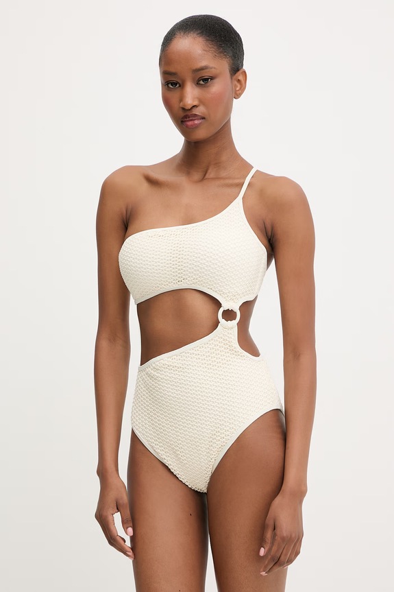 Karl Lagerfeld costum de baie dintr-o singură piesă de damă bej B1W46036