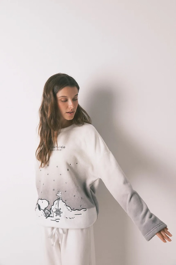 Oblečenie Pyžamo women'secret SNOOPY 3132170 sivá