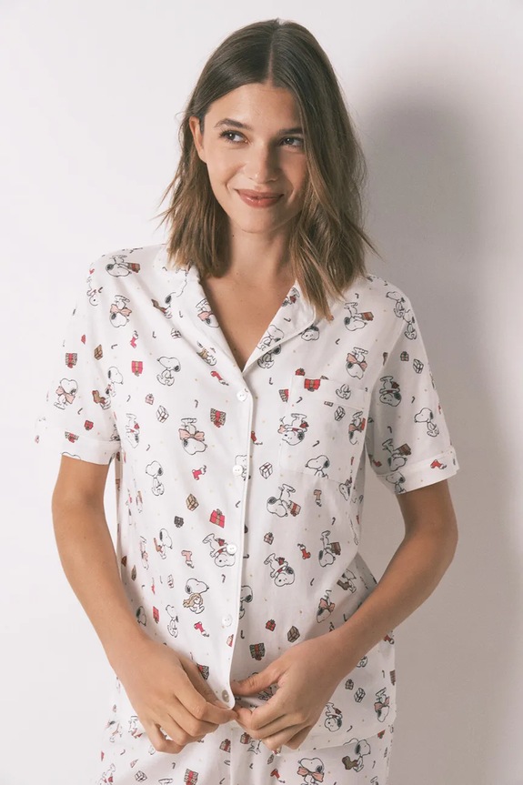 Bavlněné pyžamo women'secret SNOOPY 3132214