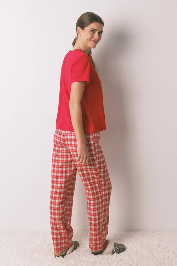 women'secret compleu pijama SNOOPY 3132220 rosu SS26