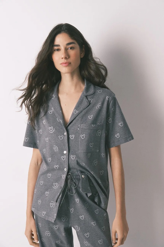 Îmbrăcăminte women'secret pijamale de bumbac 3132222 gri