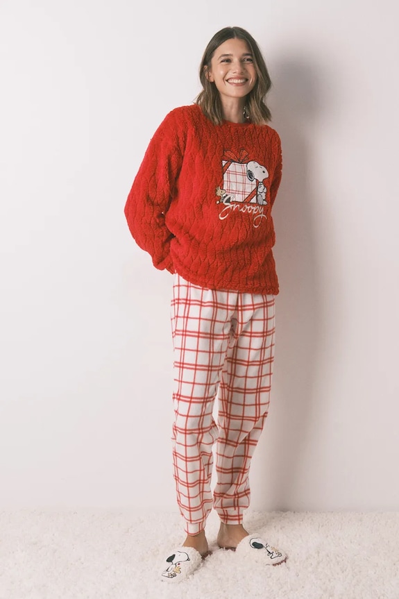women'secret piżama SNOOPY tkanina czerwony 3132235