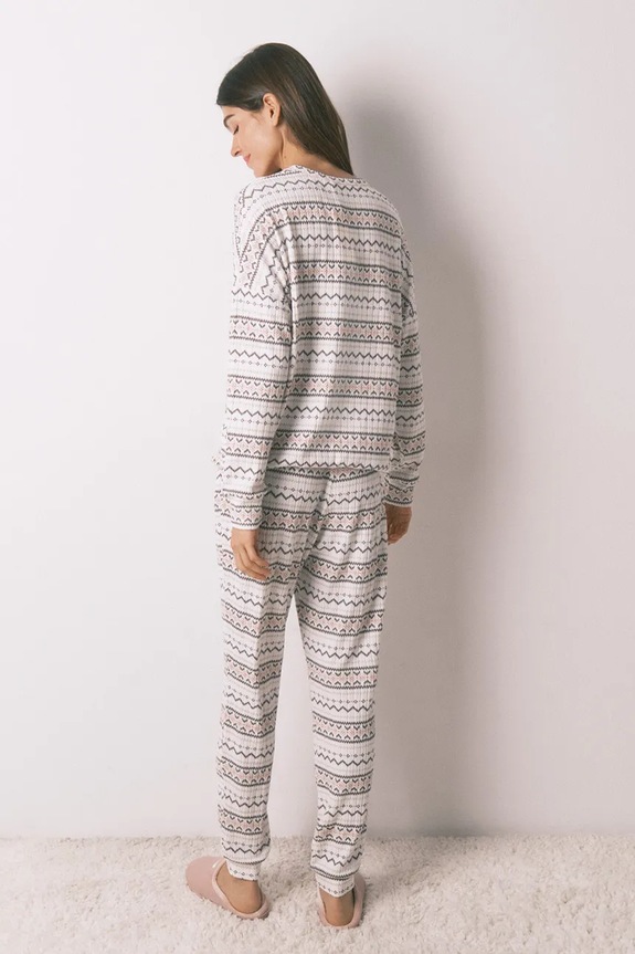 Σετ πιτζάμας women'secret 3132261 λευκό SS26