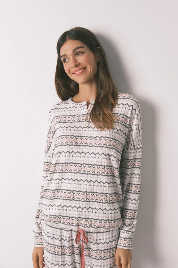 Ρούχα Σετ πιτζάμας women'secret 3132261 λευκό