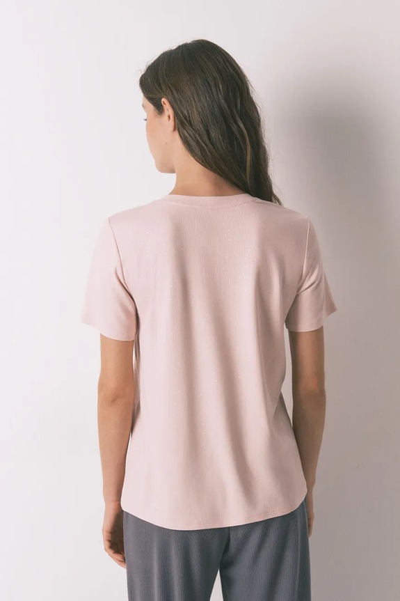 Μπλουζάκι πιτζάμας women'secret 3272331 ροζ SS26