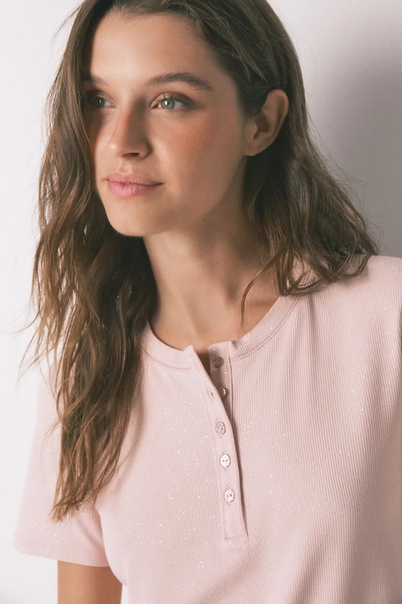 Μπλουζάκι πιτζάμας women'secret ροζ 3272331