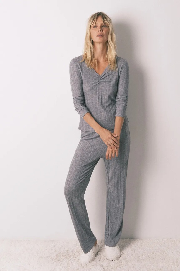 Pyžamová sada women'secret sada šedá 3592445