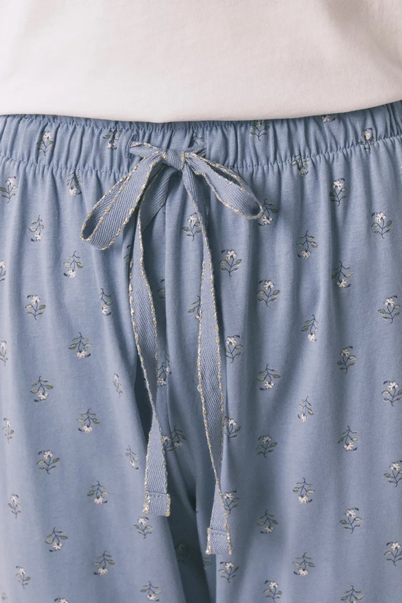 women'secret piżama bawełniana 3592465 beżowy