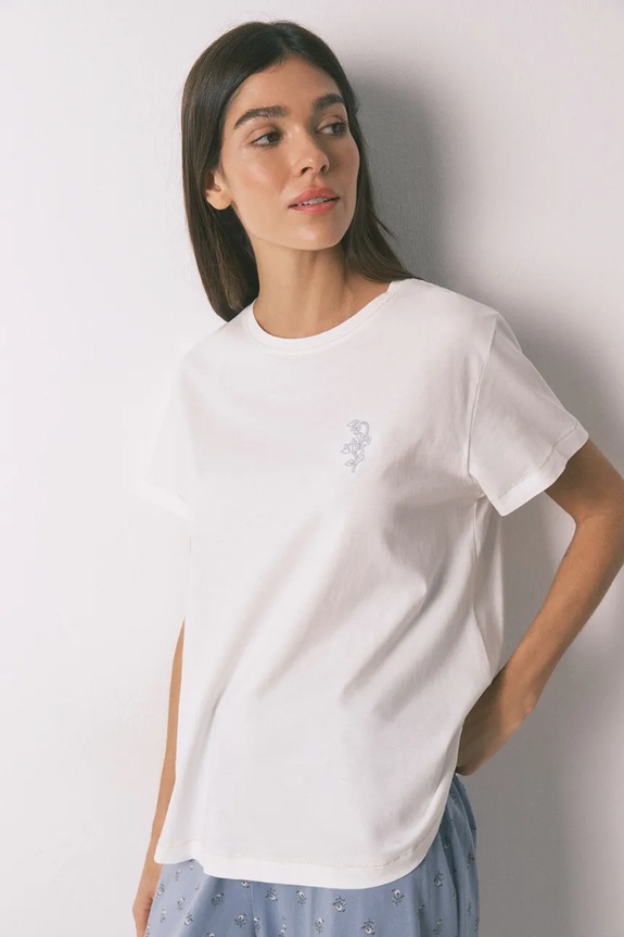 Odzież women'secret piżama bawełniana 3592467 beżowy