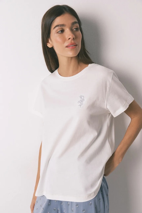 Odzież women'secret piżama bawełniana 3592467 beżowy