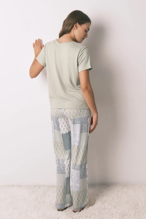 Σετ πιτζάμας women'secret 3592473 πράσινο SS26