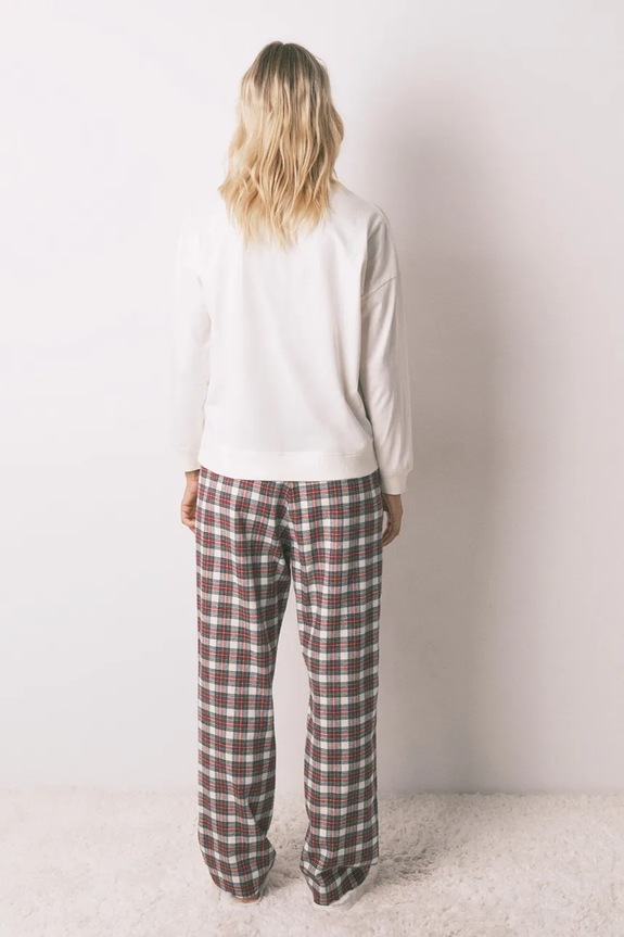 Σετ βαμβακερές πιτζάμες women'secret 3592474 μπεζ SS26