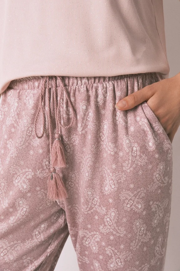 women'secret spodnie piżamowe różowy 3702293