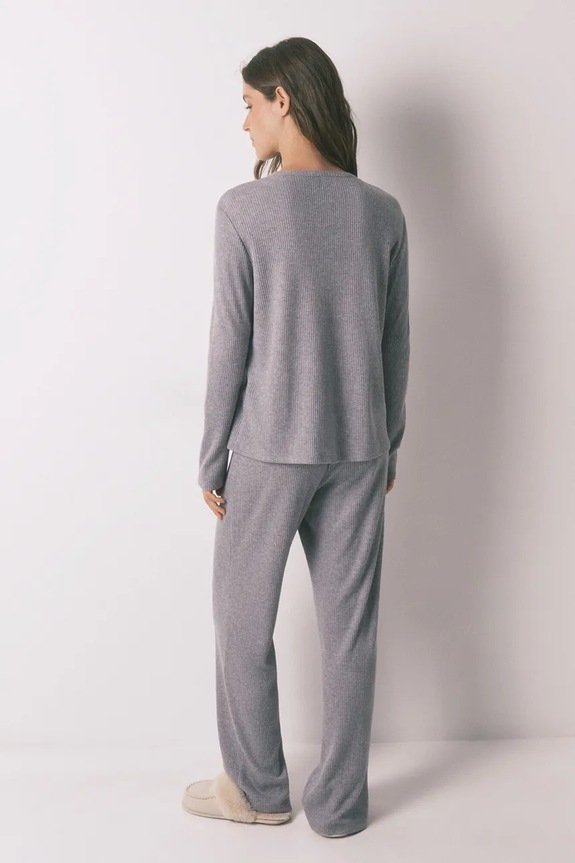 women'secret komplet piżamowy 3792065 szary SS26
