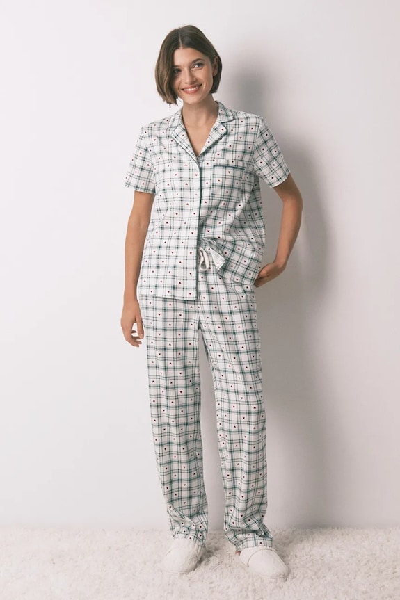 Pyžamová souprava s bavlnou women'secret sada zelená 3792071